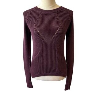 lululemon athletica Burgundy Crew Neck Sweater